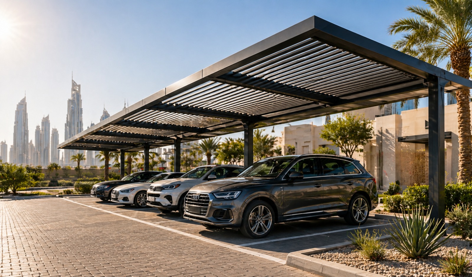 Sustainable Car Parking Pergolas MENA Sustainable Car Parking Pergolas MENA